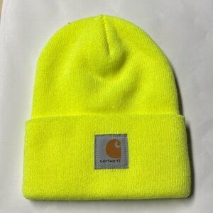 Carhartt Knit Cuffed Beanie Style Hat - Neon Yellow
